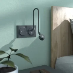 Plaque de finition 2 postes Odace Styl S540704 coloris anthracite l.156 x P.10 x H.85 mm-Schneider Electric Clearance