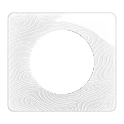 Plaque de finition 1 poste Céliane CP0621 coloris blanc relief l.90 x P.9 x H.82 mm^Legrand Hot