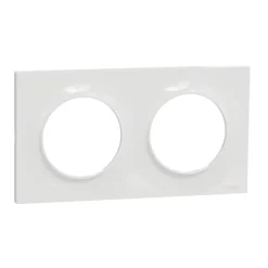 Plaque de finition 2 postes Odace Styl S520704 coloris blanc l.156 x P.10 x H.85 mm^Schneider Electric Sale
