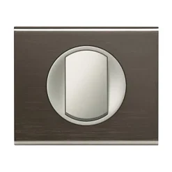 Plaque de finition 1 poste Céliane 0 690 31 coloris black nickel l.100 x P.8,5 x H.83 mm-Legrand Best