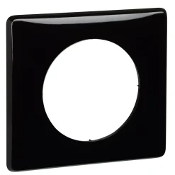 Plaque de finition 1 poste Céliane 0 988 26 coloris laqué noir l.90 x P.8,5 x H.82 mm^Legrand