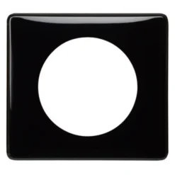 Plaque de finition 1 poste Céliane 0 988 26 coloris laqué noir l.90 x P.8,5 x H.82 mm^Legrand