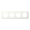 Plaque de finition 4 postes Céliane 0 988 99 coloris laqué blanc l.303 x P.8,5 x H.82 mm-Legrand