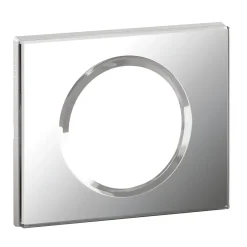Plaque de finition 1 poste Céliane 0 691 21 coloris verre miroir l.100 x P.8,5 x H.82 mm-Legrand Discount