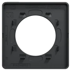 Plaque de finition 1 poste Odace Touch S540802 coloris anthracite l.85 x P.10 x H.85 mm-Schneider Electric Discount