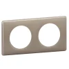 Plaque de finition 2 postes Céliane 0 988 24 coloris laqué galet l.161 x P.8,5 x H.82 mm-Legrand Best
