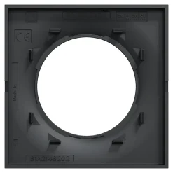 Plaque de finition 1 poste Odace Styl S540702 coloris anthracite l.85 x P.10 x H.85 mm^Schneider Electric New