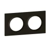 Plaque de finition 2 postes Dooxie 6 008 62 coloris noir velours l.158 x P.10 x H.87 mm-Legrand Hot