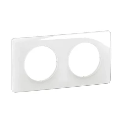 Plaque de finition 2 postes Céliane CP0022 coloris blanc émaillé l.161 x P.9 x H.82 mm-Legrand Sale