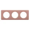 Plaque de finition 3 postes Céliane 0 988 31 coloris vieux rose l.232 x P.8,5 x H.82 mm-Legrand Discount