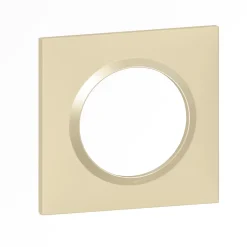 Plaque de finition 1 poste Dooxie 6 008 11 coloris dune mat avec bague dune brillante l.87 x P.10 x H.87 mm-Legrand Outlet
