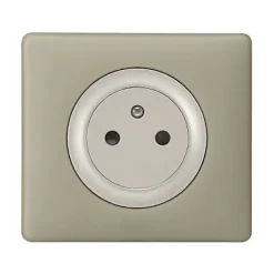 Plaque de finition 1 poste Céliane 0 988 44 coloris poudré argile l.90 x P.8,5 x H.82 mm-Legrand Outlet