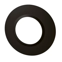 Plaque de finition 1 poste Dooxie 6 009 76 coloris noir velours l.100 x P.10 x H.100 mm^Legrand Clearance