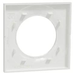 Plaque de finition 1 poste Odace Styl S52C702 coloris blanc l.85 x P.10 x H.85 mm^Schneider Electric New