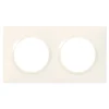 Plaque de finition 2 postes Dooxie 6 009 02 coloris blanc l.158 x P.10 x H.87 mm^Legrand New