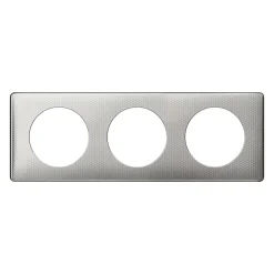 Plaque de finition 3 postes Céliane 0 988 92 coloris alu snake l.232 x P.8,5 x H.82 mm^Legrand Sale
