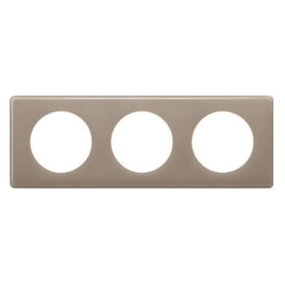 Plaque de finition 3 postes Céliane 0 988 25 coloris laqué galet l.232 x P.8,5 x H.82 mm-Legrand Clearance