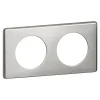 Plaque de finition 2 postes Céliane 0 988 72 coloris alu snake l.161 x P.8,5 x H.82 mm-Legrand Clearance