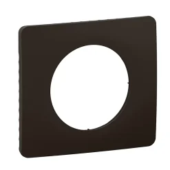 Plaque de finition 1 poste Céliane CP0121 coloris noir mat l.90 x P.9 x H.82 mm^Legrand Outlet