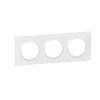 Plaque de finition blanche triple Dooxie-Legrand Hot