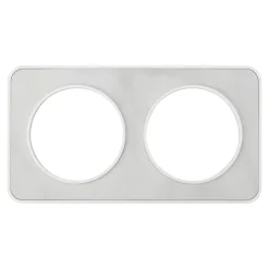 Plaque de finition double Espen marbré blanc à assembler^Jacobsen New