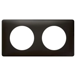 Plaque de finition double Céliane Métal Carbone-Legrand Outlet