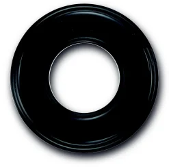 Plaque de finition Garby simple Porcelaine noire-Fontini Online