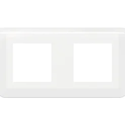 Plaque de finition horizontale compartimentée Mosaic - 2x2 modules - Blanc^Legrand