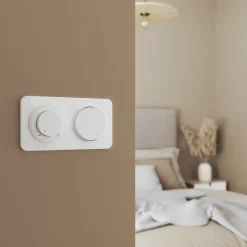 Plaque de finition simple Espen verre blanc à assembler-Jacobsen Discount