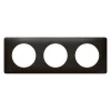 Plaque de finition triple Céliane Métal Carbone^Legrand Discount