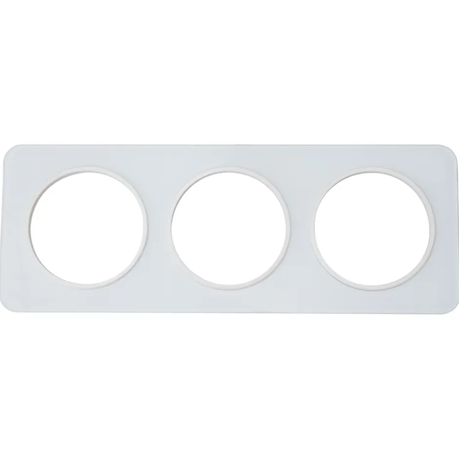 Plaque de finition triple Espen verre blanc à assembler^Jacobsen Clearance