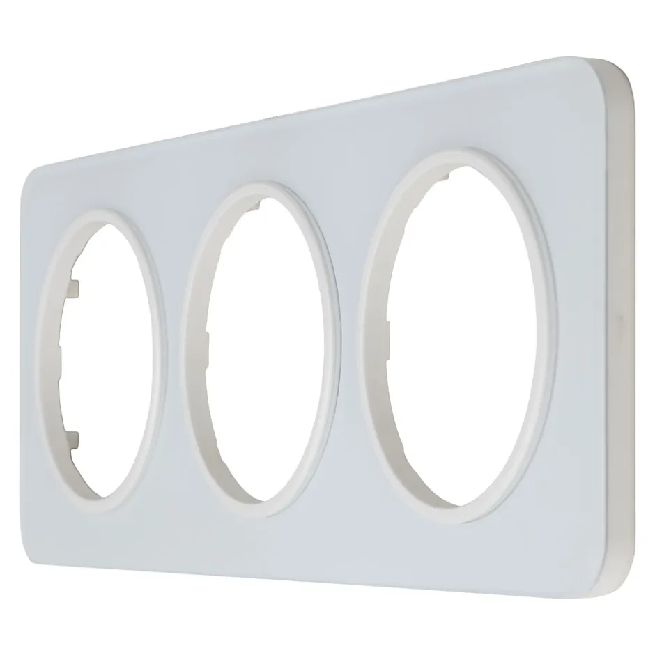 Plaque de finition triple Espen verre blanc à assembler^Jacobsen Clearance