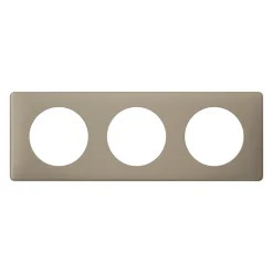 Plaque de finition triple Céliane Poudré Grès^Legrand Outlet