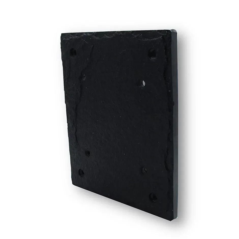 Plaque de numéro de rue, en schiste, noir, L.15 x l.18,5 cm, CIXA11^Chapuis Best