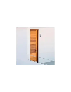 Plaque de signalisation 3, marquage blanc sur fond noir, panneau ABS à visser, 56x120mm --Thirard