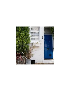 Plaque de signalisation 1, marquage blanc sur fond noir, panneau ABS à visser, 56x120mm -^Thirard