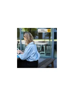 Plaque de signalisation Espace sous surveillance, plexiglass adhésif, 170x45mm --Thirard