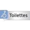 Plaquette indicatrice "Toilettes handicapé"-Chapuis Sale