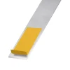 Plat aluminium anodisé incolore adhésif 40 x 2 mm, 1.30 m^CQFD Online