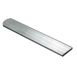 Plat aluminium brut effet argenté 15 x 2 mm, 1 m^ New