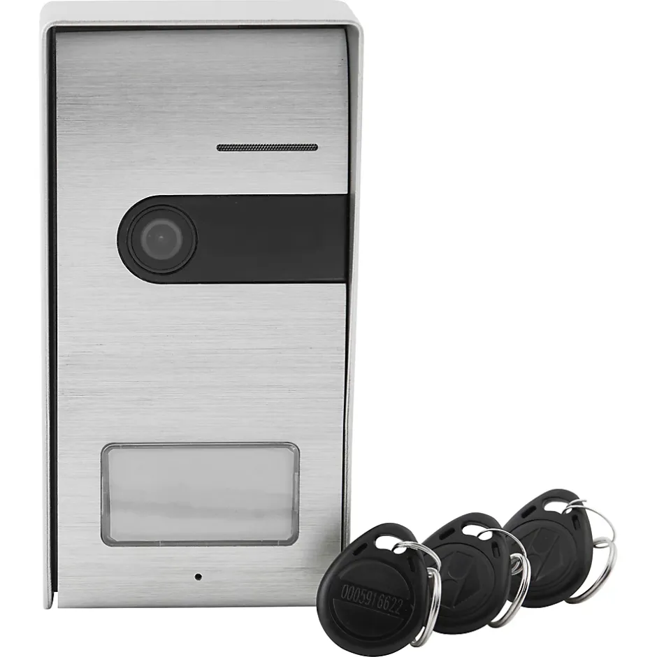 Platine de rue extérieure filaire avec caméra Jelbi + 3 badges-Blyss Sale