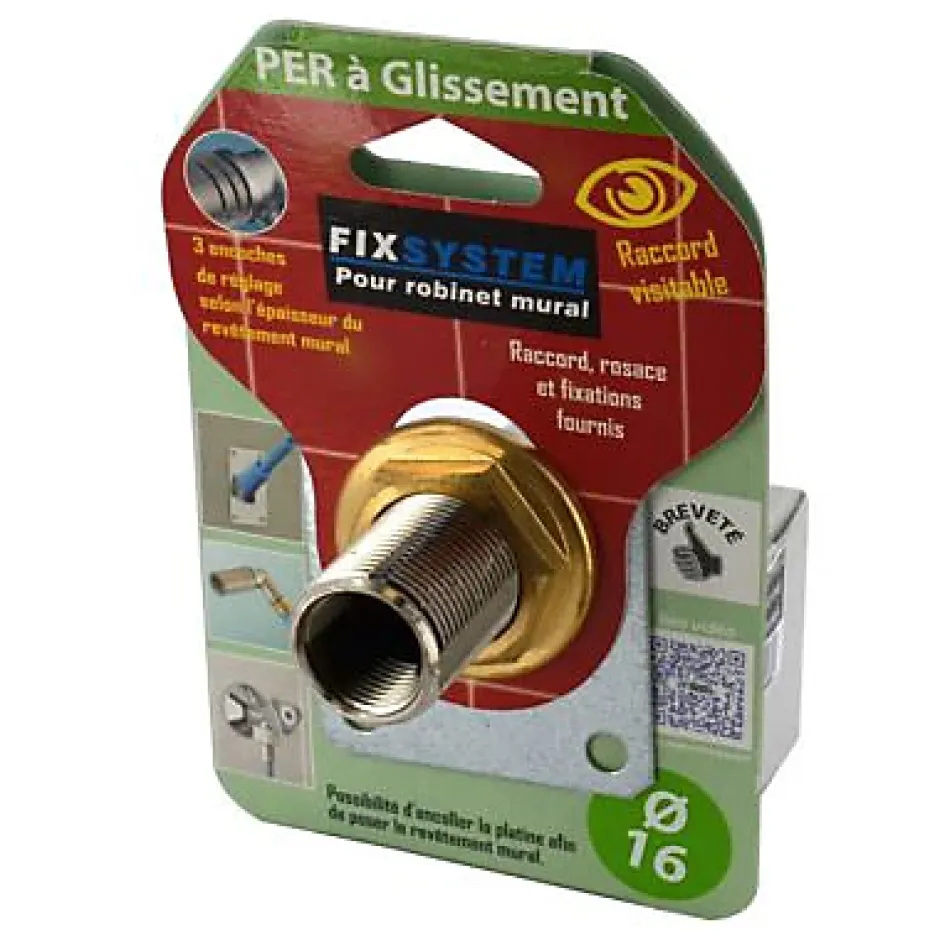 Platine simple PER à glissement Ø16 mm-Fixsystem Hot