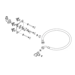 Platine sortie de cloison simple à sertir PER 12 pour WC - Platine encastrable avec kit de fixation mural^Atole Online