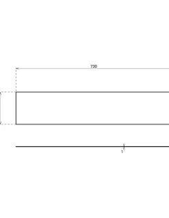 Plinthe de bas de porte, aluminium, 150x370 mm, avec adhésif --Thirard Clearance