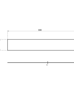 Plinthe de bas de porte, inox brossé, 150x930 mm, avec adhésif --Thirard Online