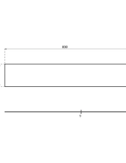 Plinthe de bas de porte, inox, 150x830 mm, avec adhésif --Thirard Best