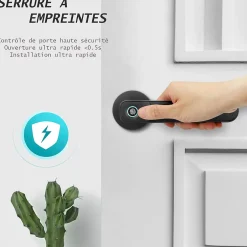 Poignée connectée à codes pour serrure de porte^Automatisme Passion New