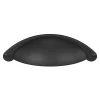 Poignée de meuble demi-ronde Kilhog mat noir l.104mm x l.30mm x H. 26mm entraxe 64mm-GoodHome New