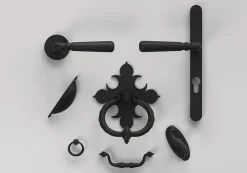 Poignée de meuble demi-ronde Kilhog mat noir l.104mm x l.30mm x H. 26mm entraxe 64mm-GoodHome New