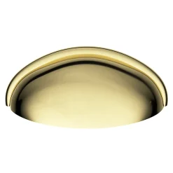 Poignée de meuble demi-ronde Armel effet laiton doré l.79mm x l.28mm x H. 26mm entraxe 64mm^GoodHome Discount